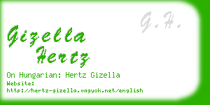 gizella hertz business card